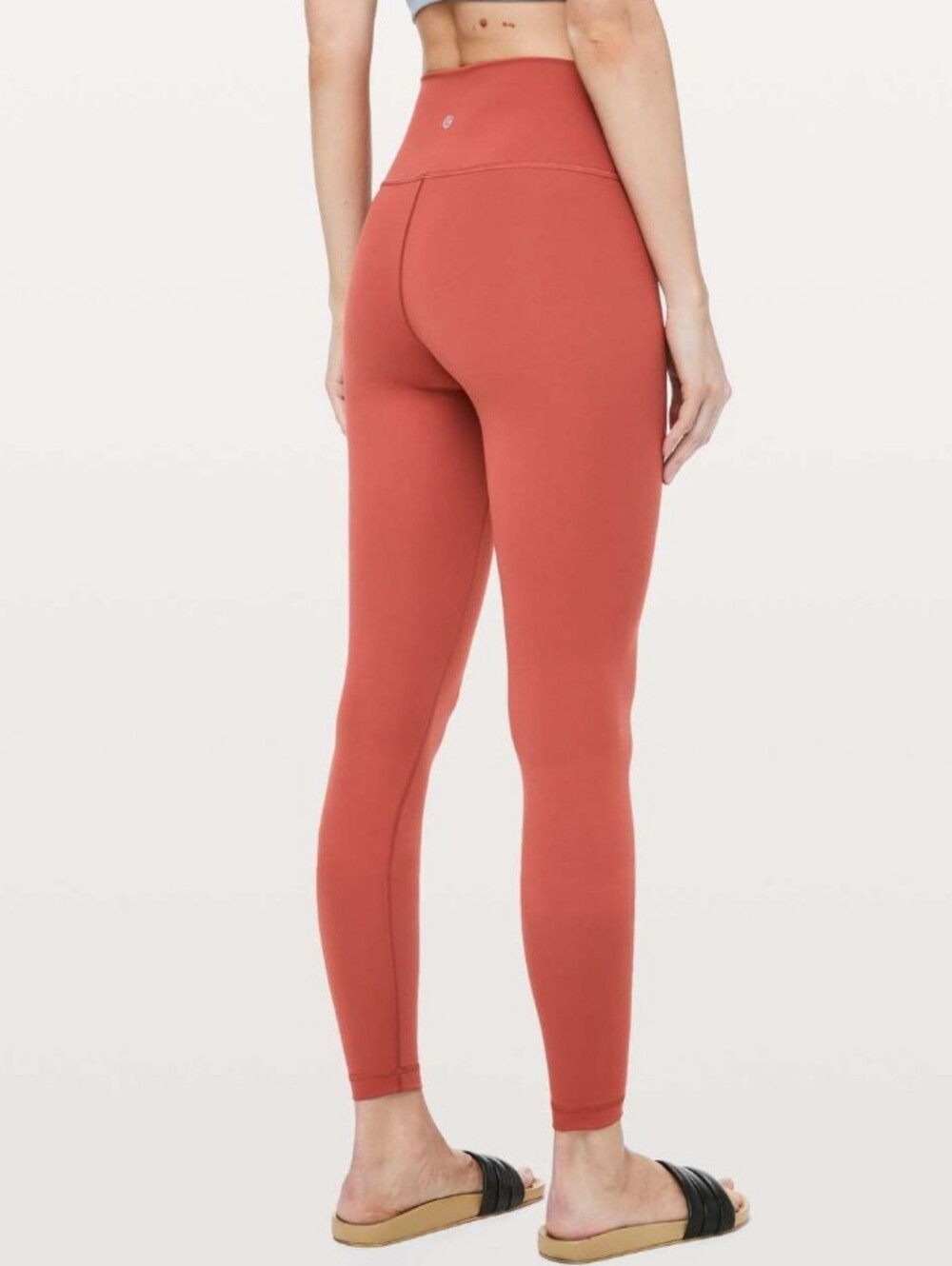 Lululemon Wunder Under High Rise Legging 28" Brick Rose Size 6 LW5BP5SF
